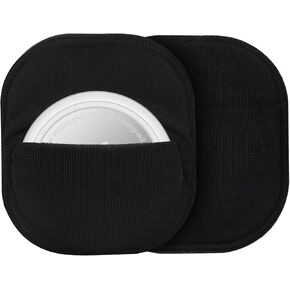 for Airtag Holder Sticky Pouch, 4 Pack Hidden & Protective Sleeve for Luggage, Adhesive Fabric Mount Sticker compatiable with Air Tag for Suitcase, TV Remote, Baggage & Kids (4 Pack) in Saudi Arabia