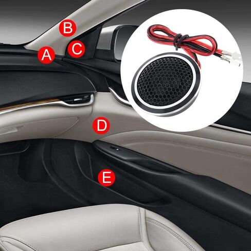 Silk Dome Tweeters, 2pcs 150W YH-A8 High Efficiency Mini Dome Tweeter Speakers for Car Audio System in Saudi Arabia