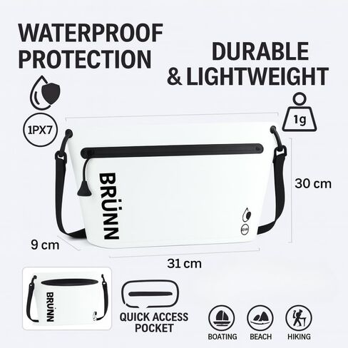 BRÜNN Waterproof Dry Pouch | IPX7 Floating Dry Bag with Zipper Pocket – Durable, Lightweight, Leak-Proof Gear in Saudi Arabia