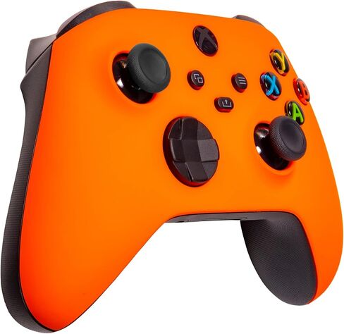 Xbox One Series X S Custom Soft Touch Controller - Fo Soft Touch Feel ، Grip المضافة ، اللون البرتقالي النيون - متوافق مع Xbox One ، Series X ، Series S. in Kuwait