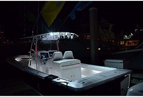 Lumitec Caprera2 LED الموزعة والأضواء الكاشفة على سطح السفينة، حامل قوس، لون مزدوج in Saudi Arabia