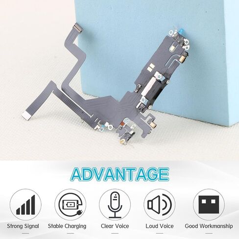 Replacement for iPhone 14 Pro Charging Port Dock Connector for iPhone 14 Pro Charging Port Replacement USB Charger Board Flex Cable Assembly Accessories with Repair Tools in Saudi Arabia