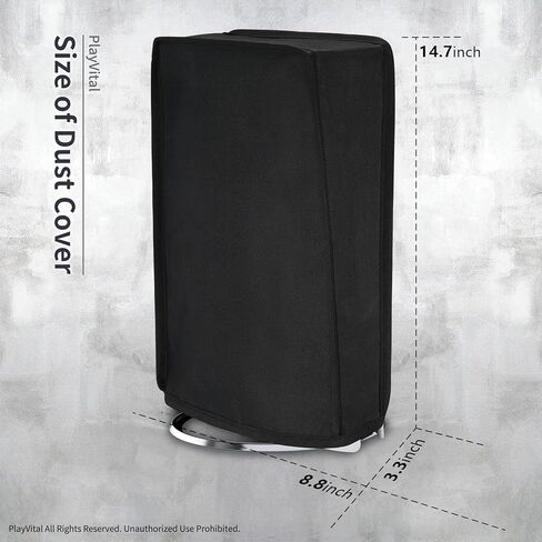 playvital Vertical Dust Cover for ps5 Slim Digital Edition(The New Smaller Design), Nylon Dust Proof Protector Waterproof Cover Sleeve for ps5 Slim Console - The Great Wave in Saudi Arabia