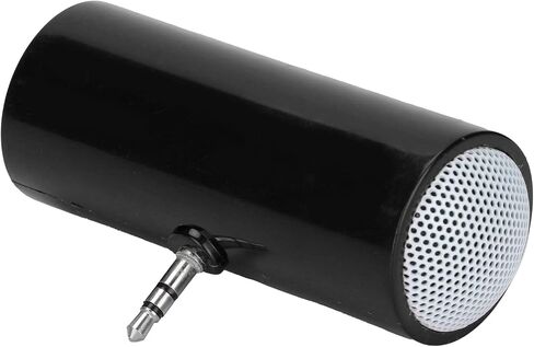 مكبر صوت صغير ، 3.5 مم جاك جاك ستيريو مكبر صوت محمول MP3 Music Player مكبر صوت للهواتف الذكية والأجهزة اللوحية وأجهزة الكمبيوتر المحمولة وأجهزة الكمبيوتر الشخصية و MP3 و MP4 (أسود) in Saudi Arabia