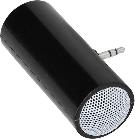 مكبر صوت صغير ، 3.5 مم جاك جاك ستيريو مكبر صوت محمول MP3 Music Player مكبر صوت للهواتف الذكية والأجهزة اللوحية وأجهزة الكمبيوتر المحمولة وأجهزة الكمبيوتر الشخصية و MP3 و MP4 (أسود) in Saudi Arabia