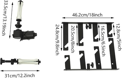 4 Roller Photography Backdrop Roller System,Motorized Electric Background Support System with Remote, Motorized Background Shaft Lifting Device for for Photo Studio in Saudi Arabia