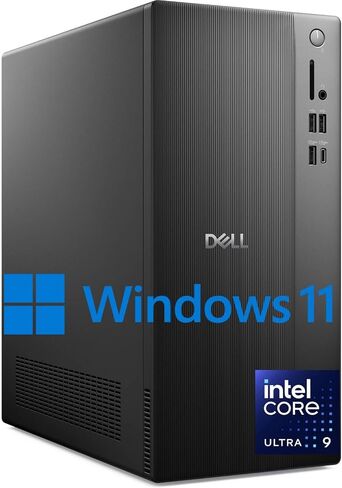 Dell 2025 ECT1250 Business Desktop - Intel Ultra 9-285K, (24 Core Processor 24 Threads), 32GB DDR5 Memory, 1TB PCIe SSD, Ultra-Quiet Design, Dual 4K Monitor Support, Keyboard and Mouse, Windows 11 in Saudi Arabia
