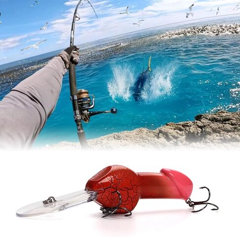 3pcs Funny Floating Fishing Lure,Personality Casting Bait Sinking Bass Lures,Suitable for All Water Layers,Fishing Equipment Hook for Fishing Lovers,Gift for Men in Kuwait