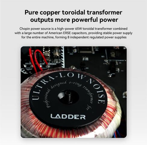 Ladder Chopin Fully Balanced HiFi Preamplifier R-2R Structure Stable Output Amplifier RCA XLR (Black) in Saudi Arabia
