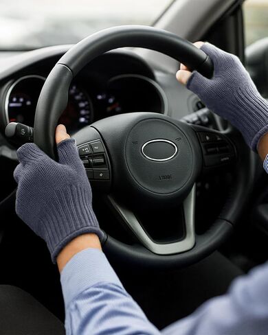 Evridwear Merino Wool Fingerless String Knit Liner Touchscreen Gloves 4 Colors in Saudi Arabia