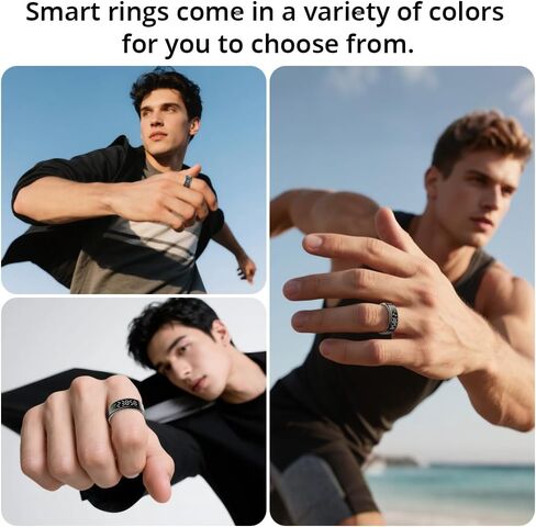 COLMI R12 Smart Ring for Women and Men, Touch and Display, Fitness Tracker, Heart Rate, Blood Oxygen, Sleep, Multiple Sports Modes, Suitable for iPhone and Android. (Gold, #8) in Kuwait