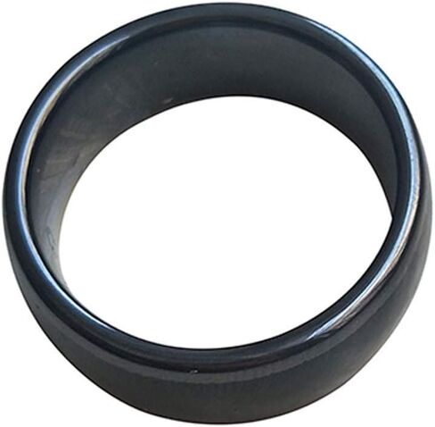 T5577 or UID chip RFID Black Ceramics Smart Finger rewrite Ring 125KHZ/13.56MHZ Wear for Men or Women (T5577 125KHZ-19MM) in Kuwait