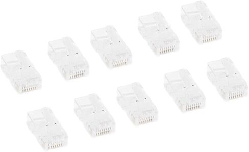 AQXREIGHT 100PCS TF1013D CAT5 RJ45 CONNECTOR 8P8C ETHERNET CABLE CABLER HEAD للاتصال in Saudi Arabia