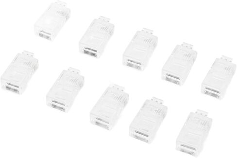 AQXREIGHT 100PCS TF1013D CAT5 RJ45 CONNECTOR 8P8C ETHERNET CABLE CABLER HEAD للاتصال in Saudi Arabia