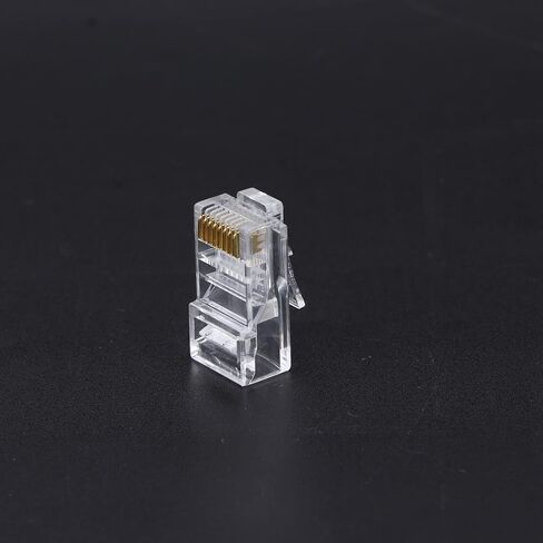 AQXREIGHT 100PCS TF1013D CAT5 RJ45 CONNECTOR 8P8C ETHERNET CABLE CABLER HEAD للاتصال in Saudi Arabia