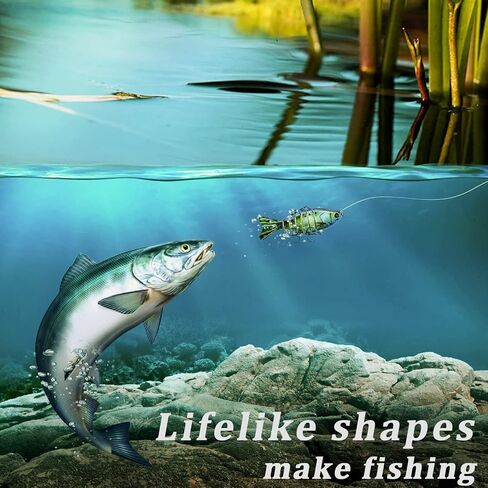 5pcs bionic swimming bait ، 2025bionic swimming reuure ، إغراء الصيد البويني ، إغراء صيد السباحة الآلي لجميع أنواع مياه الصيد in Saudi Arabia