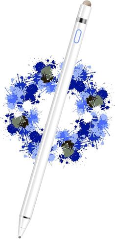 Dogain Digital Stylus Pen لشاشة تعمل باللمس ، قلم القلم القلم لـ Apple iPad Mini/Pro/Air ، Samsung ، iPhone ، Android ومعظم الأجهزة اللوحية ، وأقلام قابلة لإعادة الشحن 1.5 ملم - أبيض in Kuwait