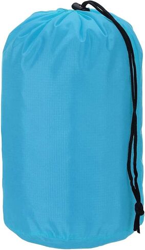 Stuff Sack, Nylon Waterproof Storage Sacks Portable Drawstring Dry Stuff Bag Gear Organization with Toggle, 7x13Inch Fit for Backpacking Camping Traveling Hiking(Black) in Saudi Arabia
