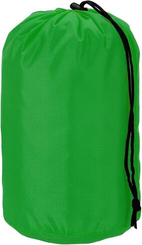 Stuff Sack, Nylon Waterproof Storage Sacks Portable Drawstring Dry Stuff Bag Gear Organization with Toggle, 3x7Inch Fit for Backpacking Camping Traveling Hiking(Black) in Kuwait