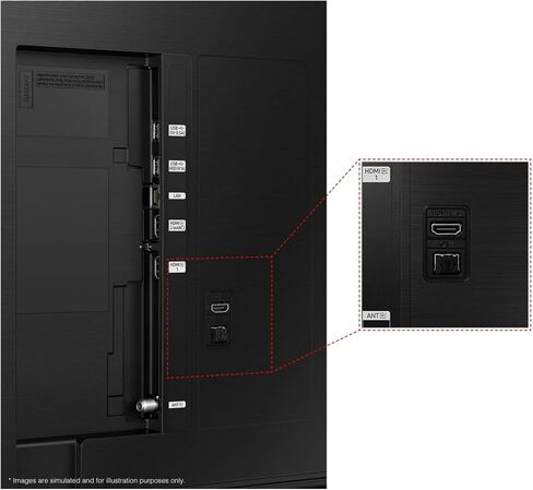 Samsung 65 بوصة Class DU8000B (2024) Crystal UHD 4K Airslim Smart TV ، Motion Xcelerator ، التباين الضخم ، اللون الكريستالي الديناميكي ، HUB للألعاب UN65DU8000BXZA (متجدد) in Kuwait
