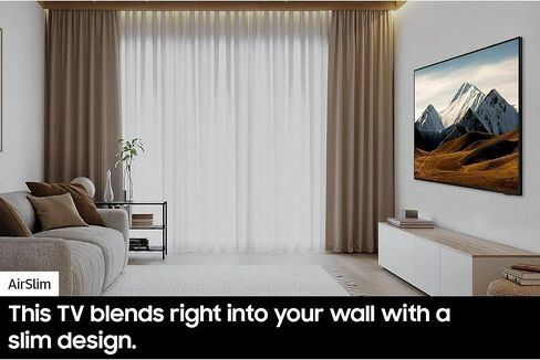 Samsung 65 بوصة Class DU8000B (2024) Crystal UHD 4K Airslim Smart TV ، Motion Xcelerator ، التباين الضخم ، اللون الكريستالي الديناميكي ، HUB للألعاب UN65DU8000BXZA (متجدد) in Kuwait
