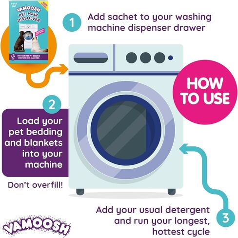 Vamoosh Pet Hair Dissolver 3x100g in Kuwait