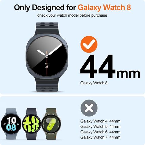 3 Pack for Samsung Galaxy Watch 8 40mm Screen Protector with Auto-Alignment Installation Kit Accessories, Anti Scratch, Bubble Free HD Tempered Glass Protective Film for Galaxy Watch 8 in Saudi Arabia