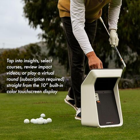 Garmin Neakping R50 Premium Golf Laffic Monitor & Simulator Bundle - Ball & Club Metrics ، شاشة ملونة مقاس 10 بوصات مع CASE ، ومرسل HDMI اللاسلكي ، و 25 قدمًا 4K HDMI كابل ، ومزيد in Saudi Arabia