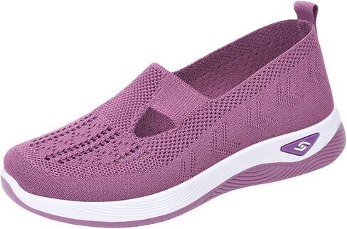 Women's Walking Sneakers Summer Breathable Mesh Slip-On Walk Shoes Trendy Comfortable Orthopedic Sneaker Casual Athletic Running Jogger Shoes in Kuwait