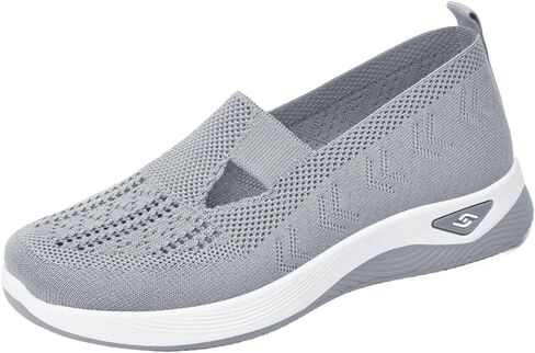 Women's Walking Sneakers Summer Breathable Mesh Slip-On Walk Shoes Trendy Comfortable Orthopedic Sneaker Casual Athletic Running Jogger Shoes in Kuwait