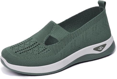 Women's Walking Sneakers Summer Breathable Mesh Slip-On Walk Shoes Trendy Comfortable Orthopedic Sneaker Casual Athletic Running Jogger Shoes in Kuwait