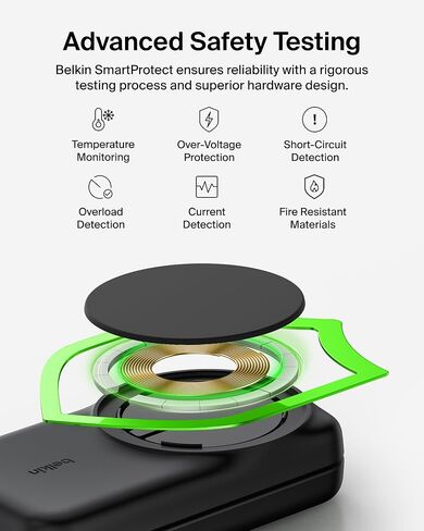 Belkin MagSafe Charger Compatible, 3-in-1 Charging Station, Qi2.2 25W Magnetic Wireless Charger Dock, Foldable Charging Stand, for iPhone 16/15/14, Apple Watch, AirPods (45W Adapter Included) in Saudi Arabia