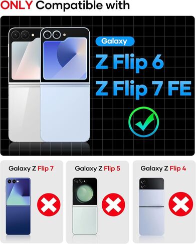 بالنسبة إلى Samsung Galaxy Z Flip 5 Wallet Case مع حامل البطاقة (3 بطاقات) وحماية الشاشة الخارجية وحماية المفصلات ، حالة غلاف واقية من Galaxy Z Flip 5 ، الأرجواني الداكن in Kuwait