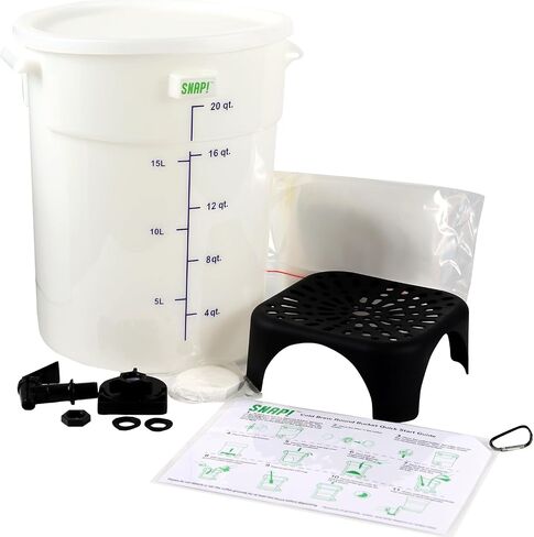 Snap! Cold Brew Round Bucket- 5 gallon Commercial Cold Brew System,Cold Brew Coffee Set-Whtie in Saudi Arabia
