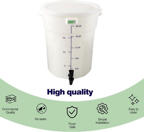 Snap! Cold Brew Round Bucket- 5 gallon Commercial Cold Brew System,Cold Brew Coffee Set-Whtie in Saudi Arabia