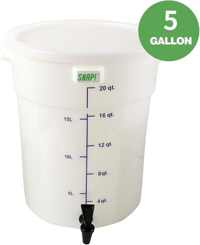 Snap! Cold Brew Round Bucket- 5 gallon Commercial Cold Brew System,Cold Brew Coffee Set-Whtie in Saudi Arabia