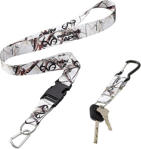 Realtree APS Snow Camo Neck Lanyard and Key Ring Combo in Saudi Arabia