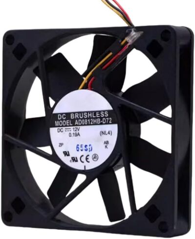 AD0812HB-D72 مروحة 8cm لـ 12V 0.19A 8015 80x80x15mm 3-ware مروحة التبريد in Saudi Arabia
