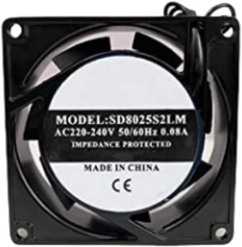 SD8025S2LM FAN 8CM لـ 220/240V 0.08A 8025 80X80X25MM 2-WARE مروحة التبريد in Saudi Arabia