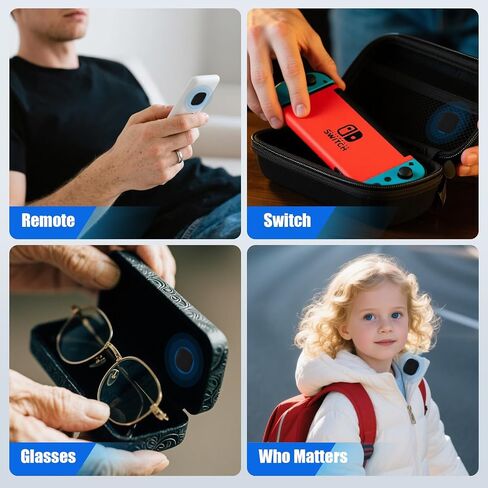 لحامل Airtag ، حقيبة لزجة ، 4 عبوات خفية ووقائية للأمتعة ، ملصق ملصق Mount Fabric الذي لاصق مع علامة هواء للحقيبة ، التلفزيون عن بُعد ، أمتعة وأمتعة (4 عبوات) in Saudi Arabia