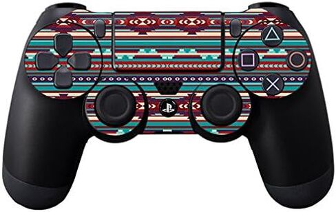 Mayyskins الجلد متوافق مع Sony PS4 Controller - Southwest Stripes | غلاف الالتفاف الواقي ، الدائم ، والفريد من نوعه | من السهل تطبيق الأنماط وإزالتها وتغييرها | صنع في الولايات المتحدة in Saudi Arabia
