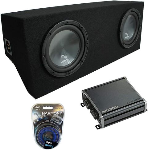 Ammonony Audio HA-R124 متوافق مع Ford Mustang 2005-2015 Coupe Rhythm Series 12 "-Package Sub ، 46CXA4001 Class D Mono 800W AMP Sub ، 2x12Ford-05-09-MSTNG Dual Sub Box in Saudi Arabia