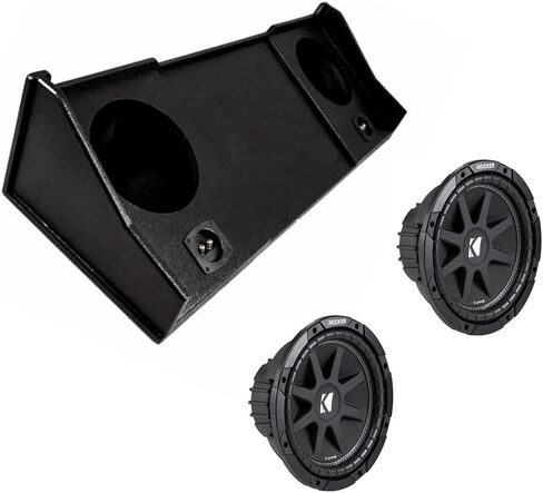 American Sound Connection EXDODGE2X10RL Compatible with Dodge Ram Extended Cab 1994-2001 Dual 10" Subwoofer Box and 43C104 10" Subwoofer Single 4 Ohm 150W in Saudi Arabia