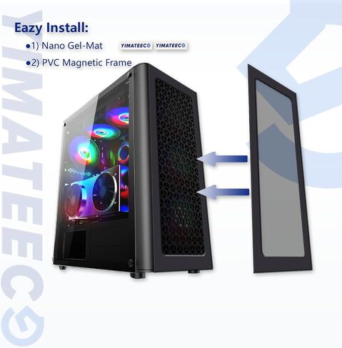 مرشح الغبار PC 360mm لمروحة مبرد الكمبيوتر/PSU/Routers NYLON 80 شبكة ، مرشح الغبار المغناطيسي غلاف الغبار غلاف الغبار شبكة مروحة مروحة مروحة الكمبيوتر (النايلون ، 120 × 360 مم ، 2 مساءً ، أسود) in Kuwait