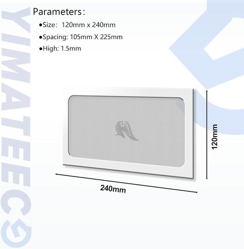 Dust Filter PC 240mm for Computer Cooler/PSU/Routers Nylon 80 Mesh, Magnetic Frame PC Fan Dust Mesh PC Cooler Filter Dustproof Computer Fan Grills (Nylon, 120x240mm, 2pcs, White) in Kuwait