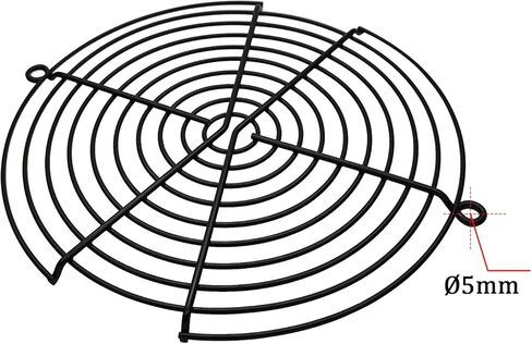 172mm Computer Case Fan Filter Grills, Finger Guard Protection Cover, Black Color - 2 Pack in Kuwait