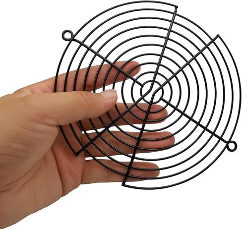 172mm Computer Case Fan Filter Grills, Finger Guard Protection Cover, Black Color - 2 Pack in Kuwait