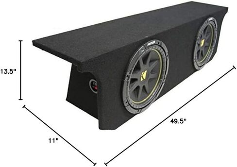 American Sound Connection 43C104 Compatible with Jeep Wrangler Unlimited 2007-2018 4 Door 10" Comp C10 Series Sub and JW2X10-074DR-BS Custom Dual 10" Subwoofer Enclosure Sub Box in Saudi Arabia