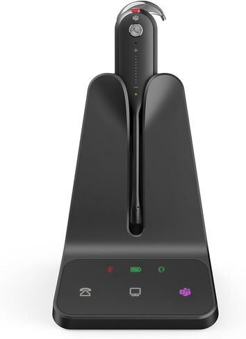 Yealink Wireless DECT Headset WH63 E2,Teams Certified,Single Ear (Mono) Convertible Headset,Connects to Desk Phone&Computer,Noise Canceling Microphone,3 Wearing Styles in Saudi Arabia