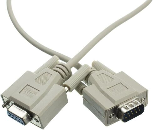 Null Modem Cable, DB9 Male to DB9 Female, UL Rated, 8 Conductor, 25 Foot in Saudi Arabia